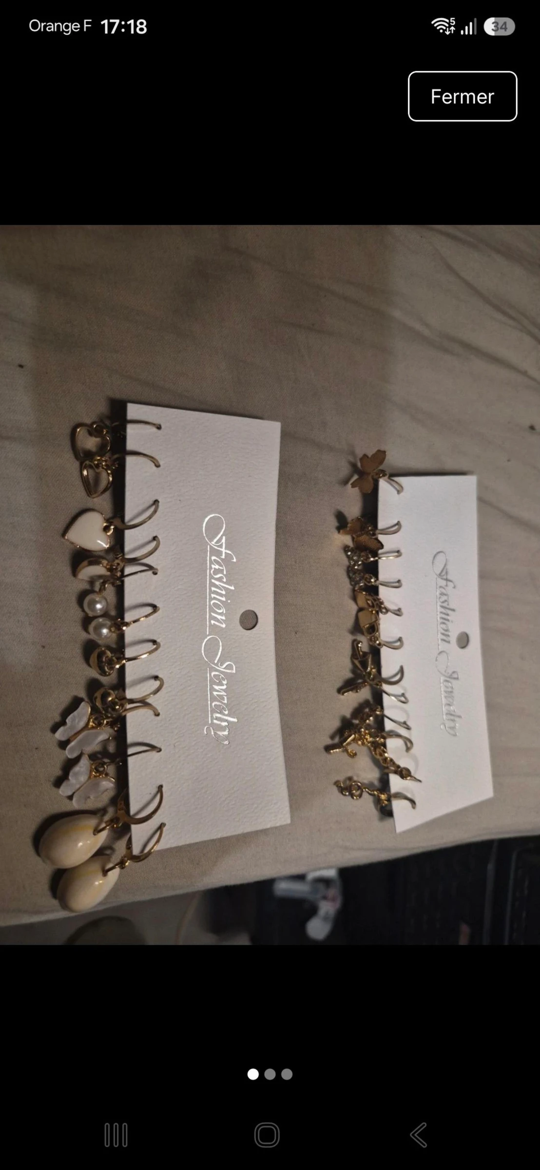 Lot boucles d'oreilles 